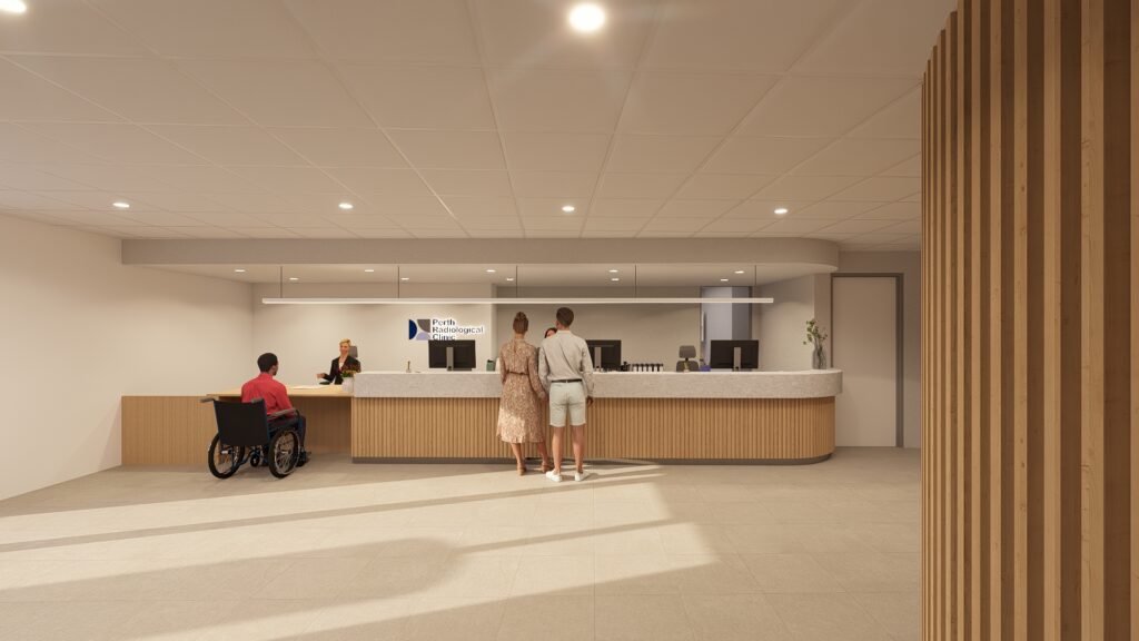 A render of the new PRC clinic at Murdoch Square